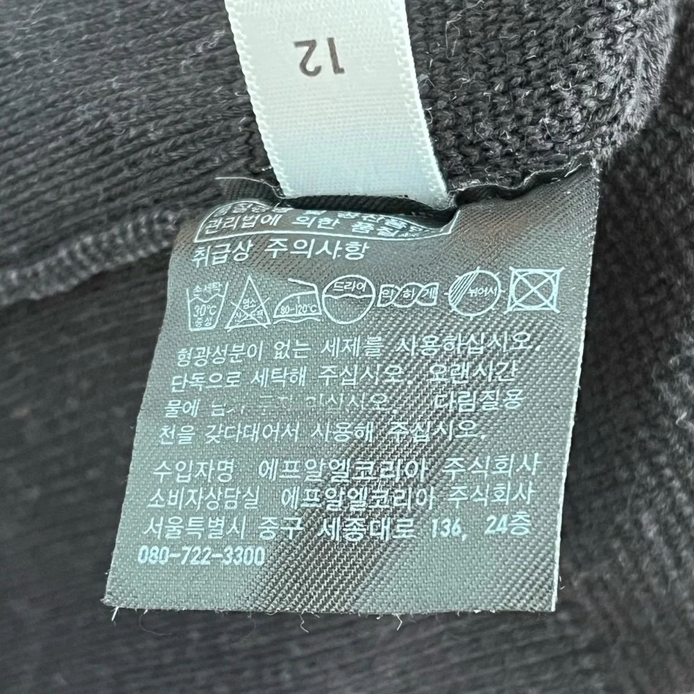 Uniqlo Black Cotton Knit Long Sleeve Crewneck Sweater - Picture 8 of 8